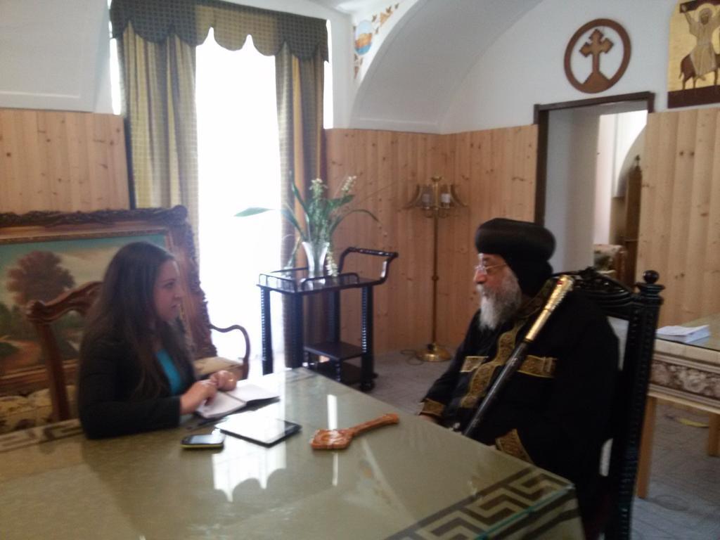 Papst Tawadros ll mit Hekmat hanh
