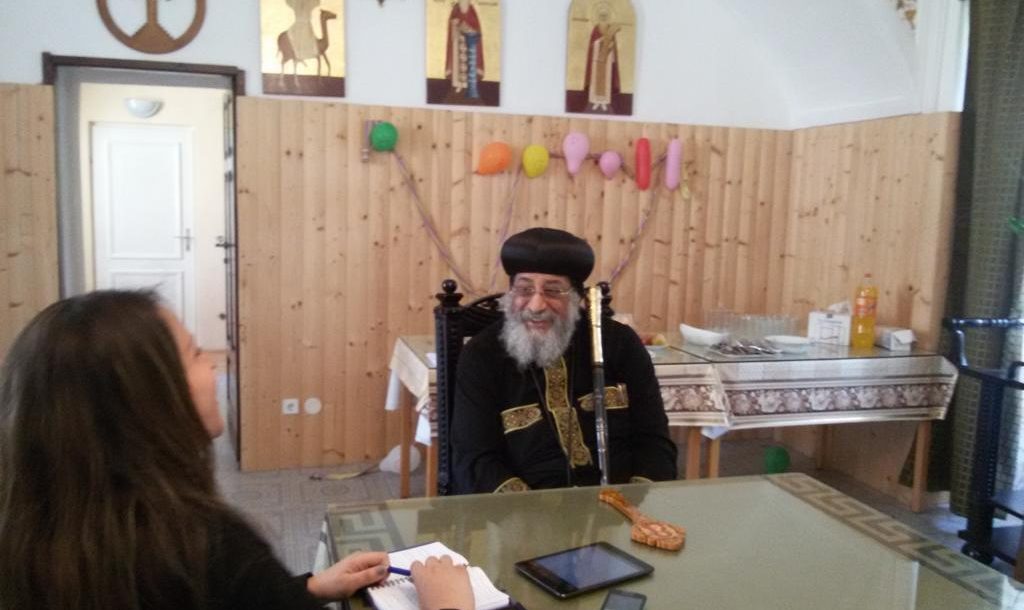 Papst Tawadros II mit Hekmat hanh