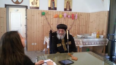 Papst Tawadros II mit Hekmat hanh