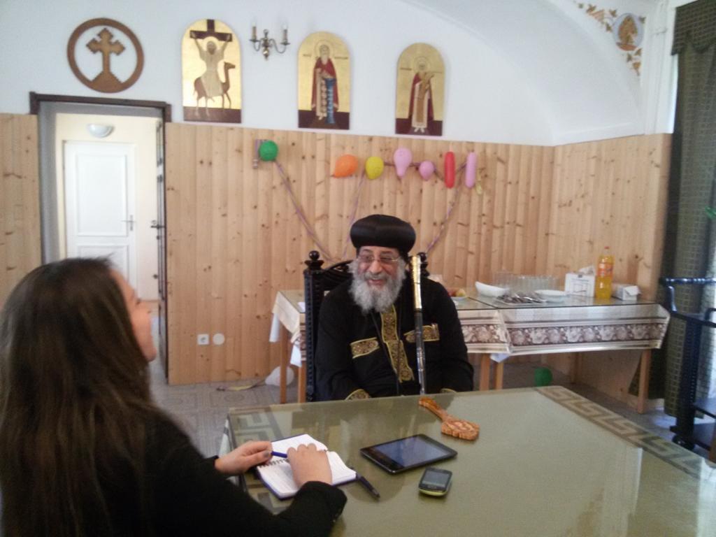 Papst Tawadros ll mit Hekmat hanh
